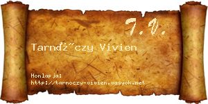 Tarnóczy Vivien névjegykártya