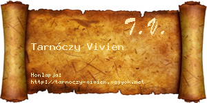Tarnóczy Vivien névjegykártya