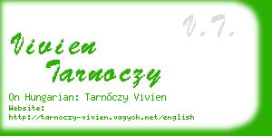 vivien tarnoczy business card